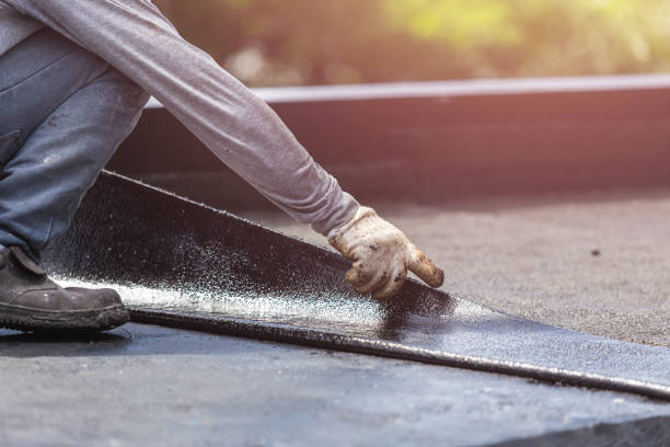 Professional Basement Waterproofing technician working in Milford Center, OH